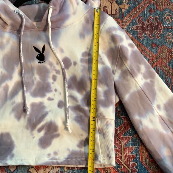 playboy x misguided cropped hoodie - Picture 4 of 5